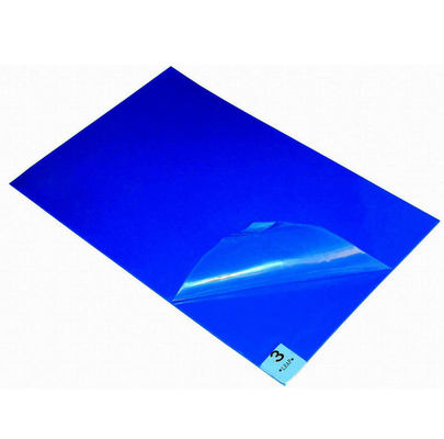 Вход чистой комнаты обеззараживая PE липкого полового коврика голубое 30 слоев анти- статического